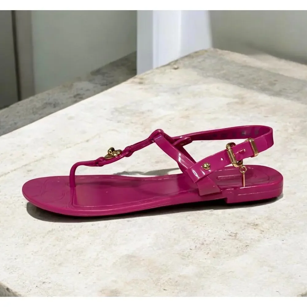 Coach A8875 Pier Jelly Thong Sandal Size 5B